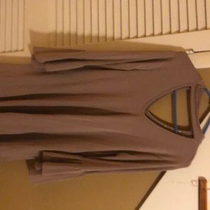 Light brown boutique swing dress